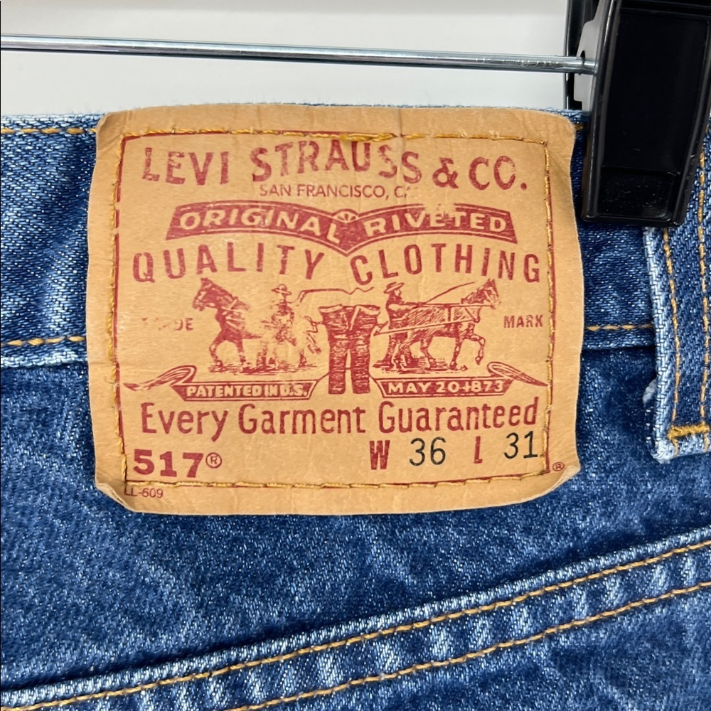 Levi's vintage 517 Blue Jeans men’s 36X31 - Picture 3 of 8
